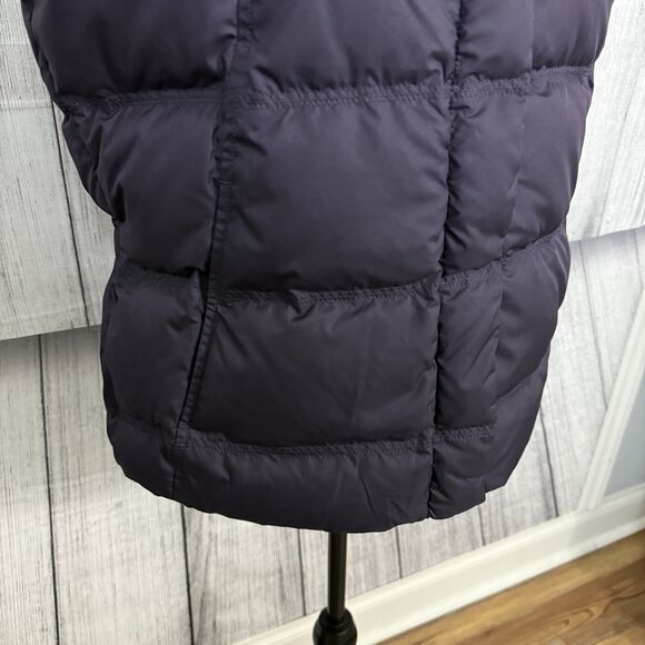 Eddie Bauer Women's Medium Purple Goose Down Full Zip/Snaps Puffer Vest - Picture 2 of 6